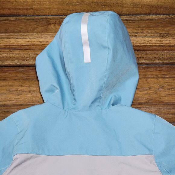 Swiss Tech Toddler Full Zip Blue Hooded Rain Jacket - Size 5T - Picture 5 of 8